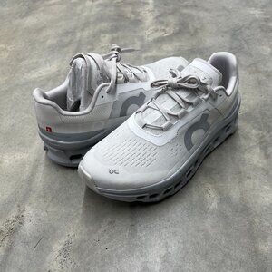 On Cloudmonster White Glacier Wmn's Size 8 61.97649 - New With Defects